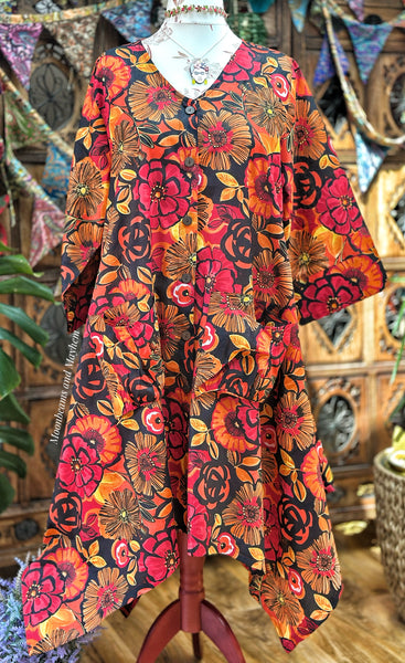 AMBER MEADOW ART TUNIC/DRESS S533