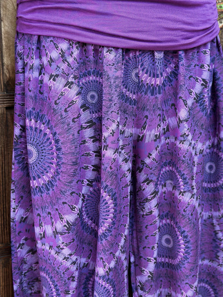 PURPLE COSMIC BLAST HAREM TROUSERS (SIZE 10 - 18) PRCB2