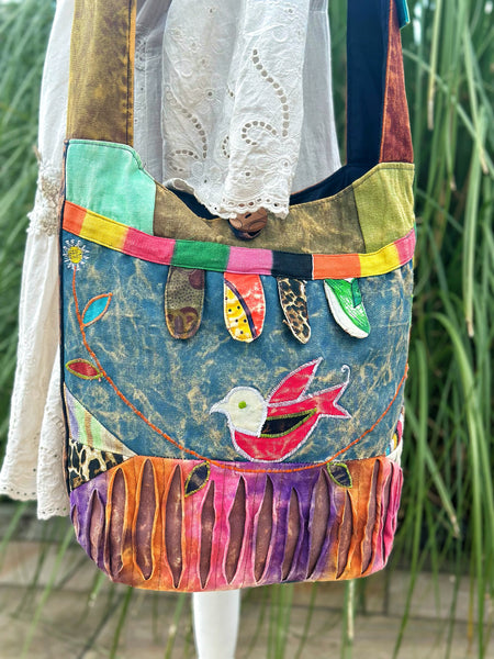 DELICIOUS LARGE TWEET SHOULDER BAG (MR77) - MoonbeamsandMayhem