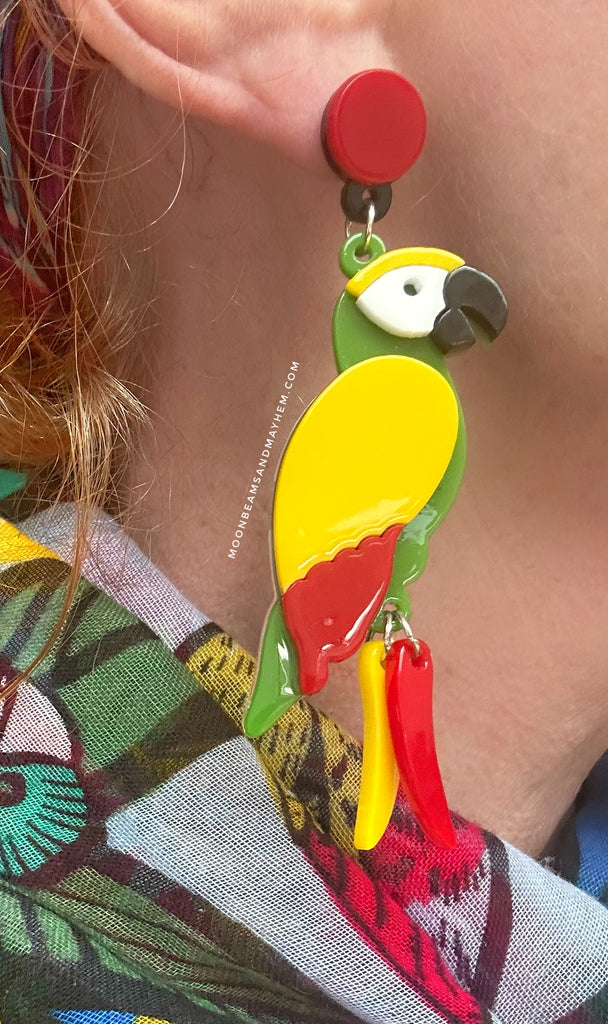 WILD PARROT EARRINGS