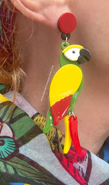 WILD PARROT EARRINGS