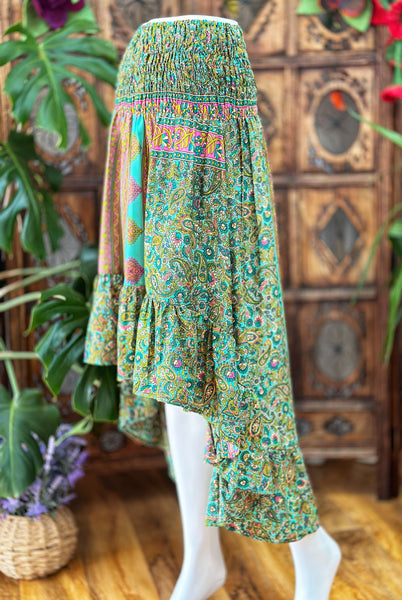 PORTOBELLO ROAD ASYMMETRICAL BOHEMIAN SKIRT (SF791)
