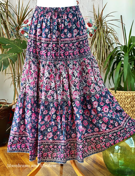 PRETTY PURPLE FORGET ME NOT SKIRT - MoonbeamsandMayhem