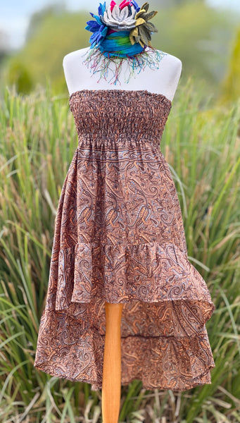 PORTOBELLO ROAD ASYMMETRICAL BOHEMIAN SKIRT (OF5973) - MoonbeamsandMayhem