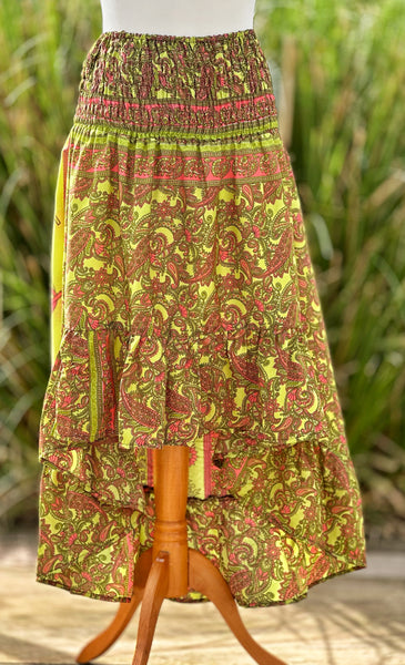 GORGEOUS GREEN PORTOBELLO ROAD SKIRT / SUNDRESS (OF5974) - MoonbeamsandMayhem