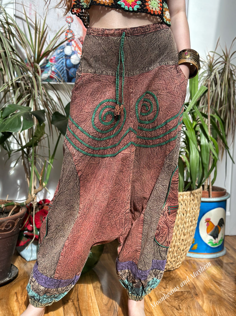 LOW CROTCH AURA HAREM PANTS (193) - MoonbeamsandMayhem