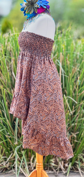 PORTOBELLO ROAD ASYMMETRICAL BOHEMIAN SKIRT (OF5973) - MoonbeamsandMayhem