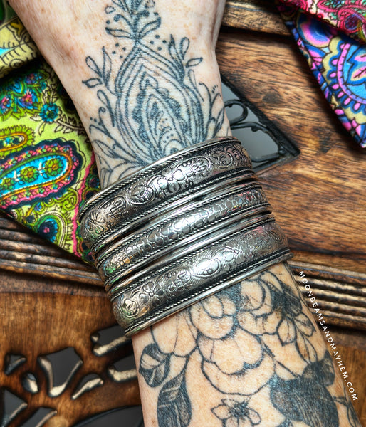 TRIPLE THREAT CUFF / BRACELET - MoonbeamsandMayhem