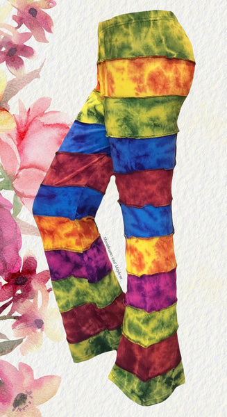 FABULOUS FUNKY FESTIVAL FLARES PANTS / TROUSERS ( S / M / L  ) - MoonbeamsandMayhem