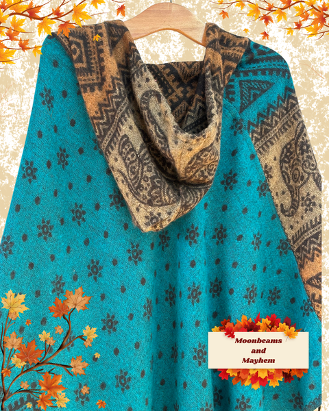 BOHO WANDERER HOODED PONCHO