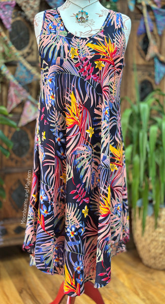 INTO THE TROPICS DRESS (J23)