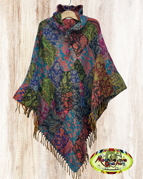 SACRED EARTH PATCHWORK PONCHO