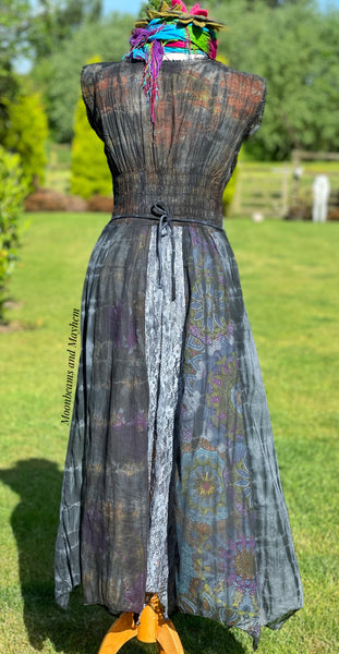 MONUMENT GREY HARMONY SUMMER DRESS SIZE S / M / L - MoonbeamsandMayhem