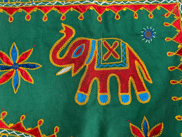 ENCHANTING FOREST GREEN ELEPHANT DOOR TORAN - MoonbeamsandMayhem