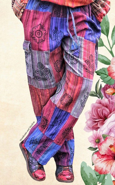 SUPER COMFY PURPLE CAMDEN PATCH PANTS / BAGGIES REG / PLUS SIZE - MoonbeamsandMayhem