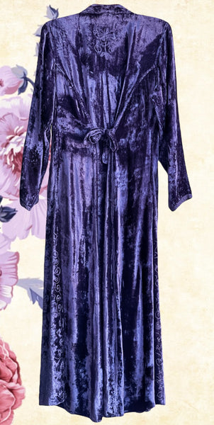 EXQUISITE BLUE VELVET MOONSHINE DRESS / GOWN SIZE S / M - MoonbeamsandMayhem