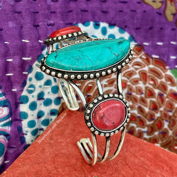 SUMMER OF LOVE CUFF / BRACELET - MoonbeamsandMayhem