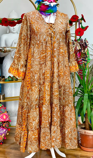 MOTHER EARTH PORTOBELLO ROAD DRESS / FREE SIZE (504) - MoonbeamsandMayhem