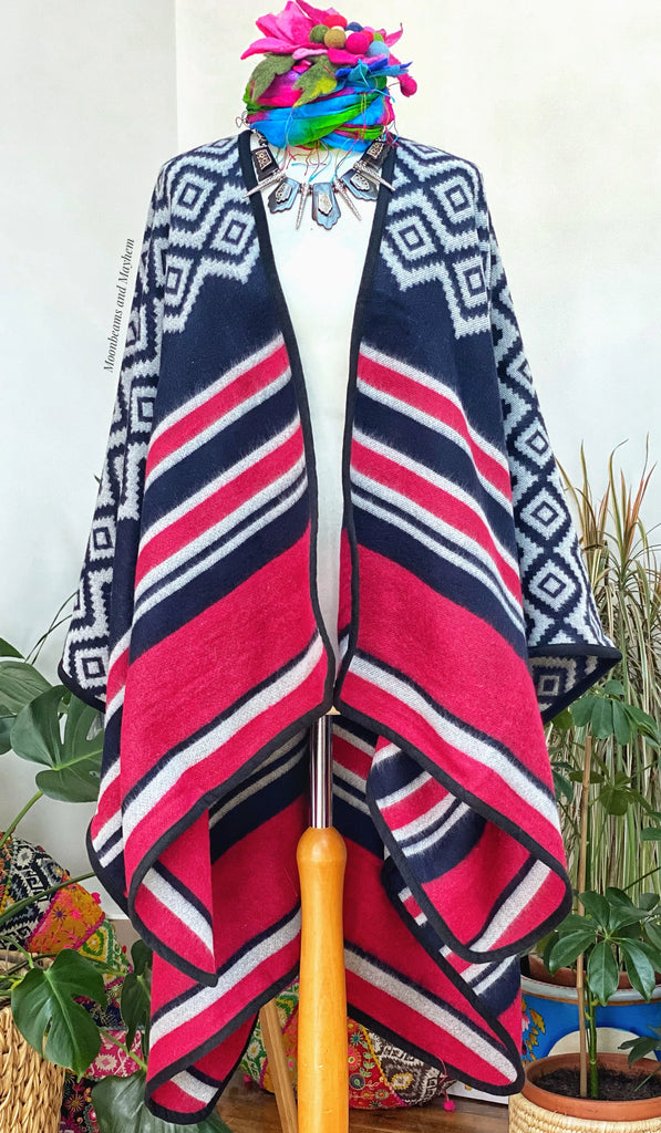 FABULOUS WILD SPIRIT BLANKET WRAP / COAT - MoonbeamsandMayhem