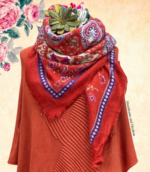 DELICIOUS COPPER STAR PONCHO (Reg / XL) - MoonbeamsandMayhem