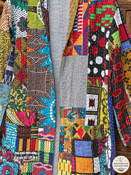 PATCHWORK SPIRIT KANTHA COAT - MED (OF142)