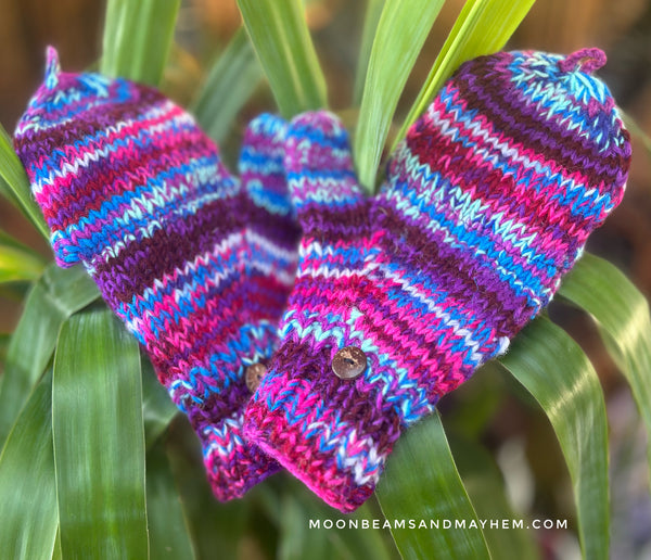 PURPLE SNUGGLE GLOVES/MITTENS