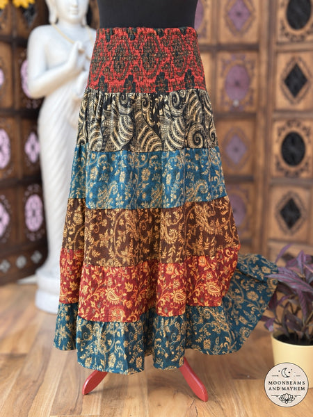COSY NOMAD FLEECE MAXI SKIRT (079)