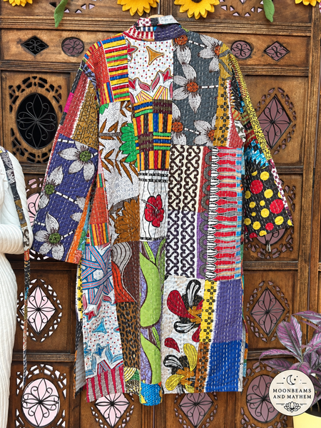 PATCHWORK SPIRIT KANTHA COAT - MED (OF142)