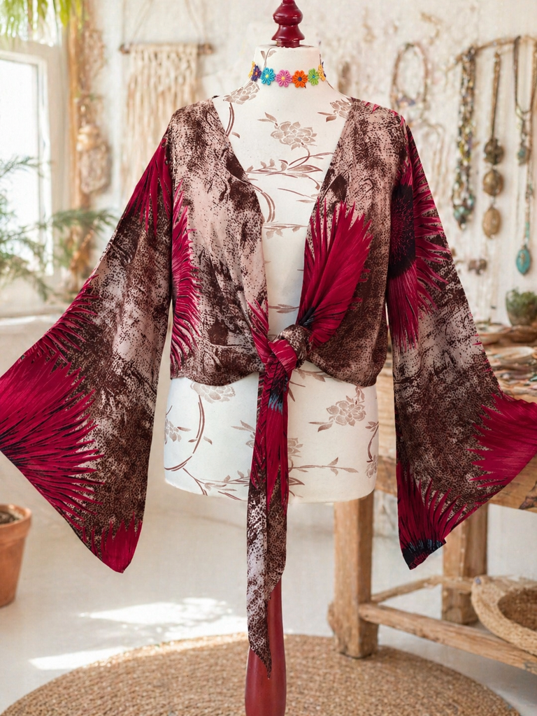 DREAMDRIFT BELL SLEEVE TOP/SHRUG - MoonbeamsandMayhem
