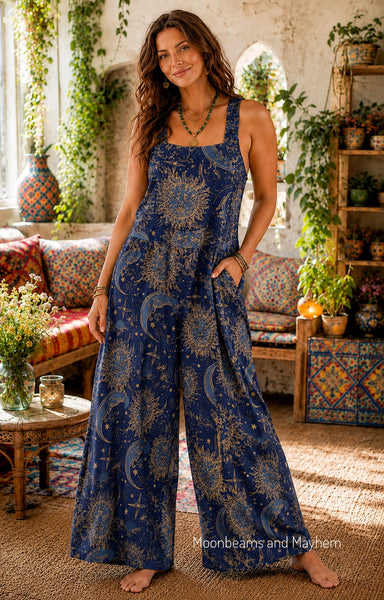 SOLAR SPIRIT DUNGAREES - COSMIC BLUE