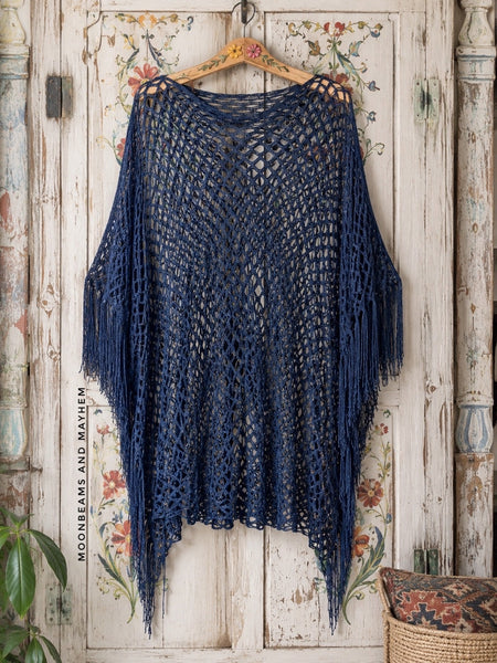 MOONLIGHT BLUE SHIMMER PONCHO