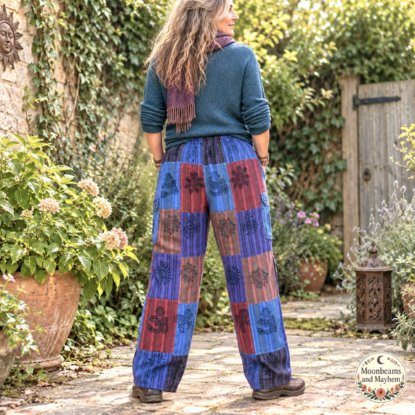 PURPLE MYSTIC PATCH CAMDEN TROUSERS