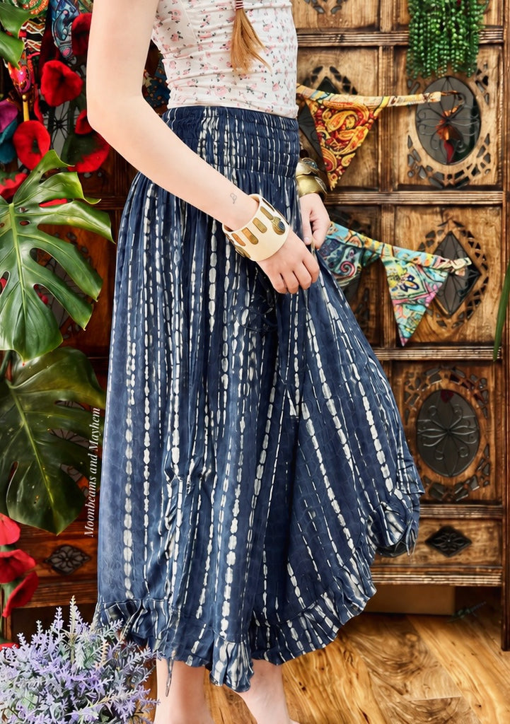 FRILL SEEKER MIDNIGHT BLUE TROUSERS