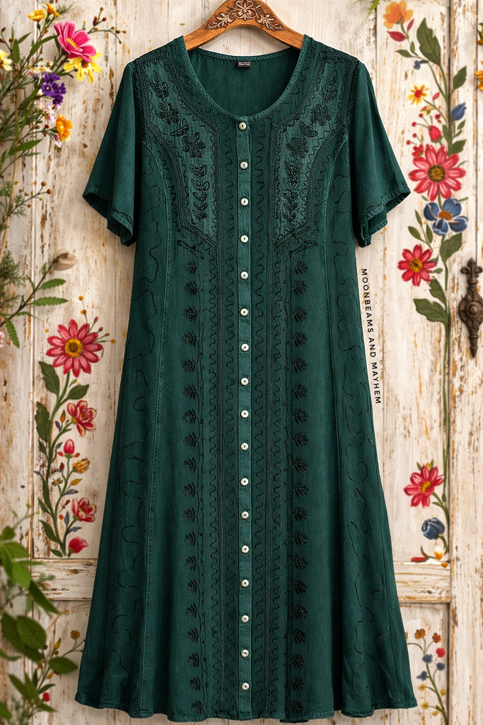 ORACLE GREEN JULIETTE DRESS (1749)