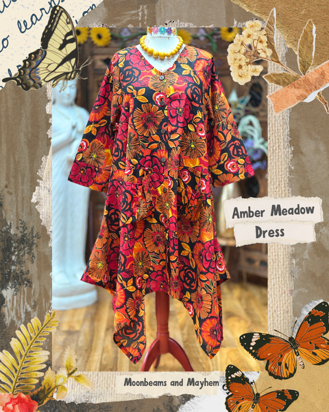 AMBER MEADOW ART TUNIC/DRESS S533