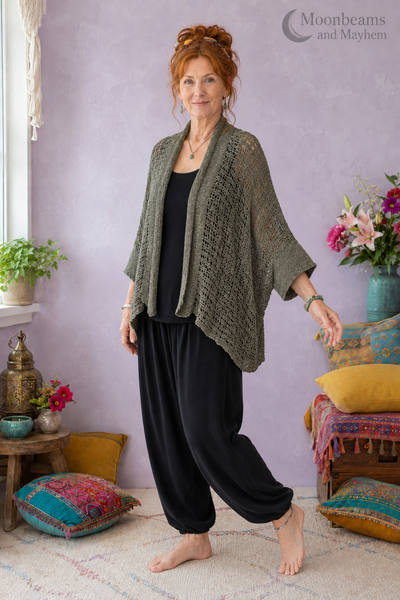 WILD FERN WATERFALL KIMONO