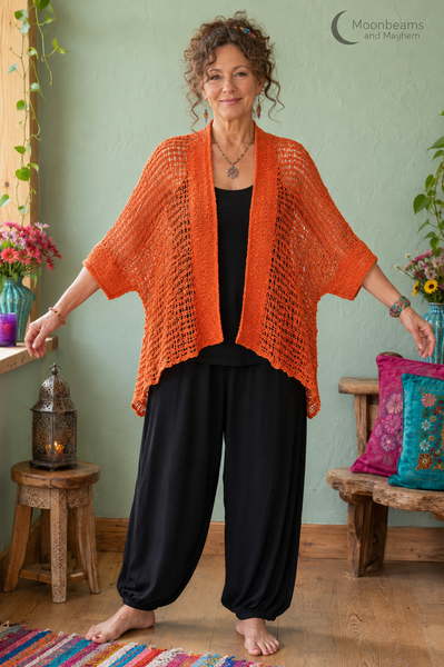ORANGE BLOSSOM WATERFALL KIMONO