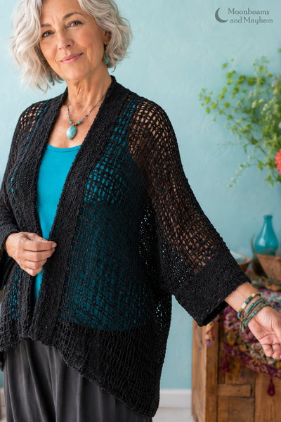 MIDNIGHT MAGIC WATERFALL KIMONO