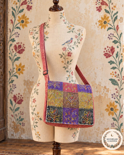 STITCHED GARDEN PATCHWORK SATCHEL