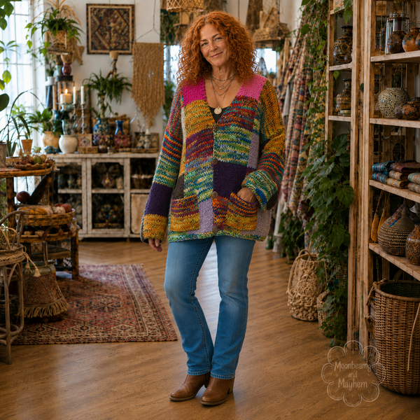 PATCHWORK DAYDREAM WOOL CARDIGAN (083)