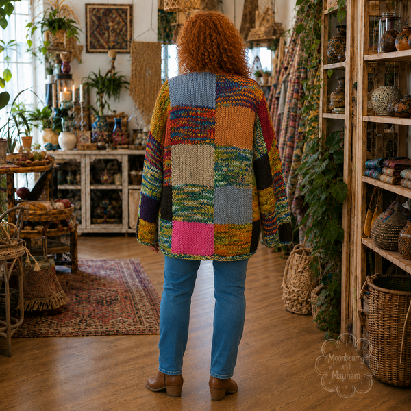 PATCHWORK DAYDREAM WOOL CARDIGAN (083)