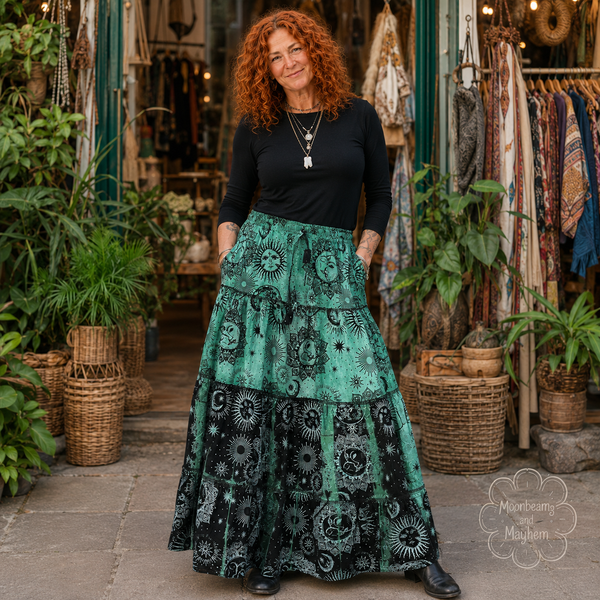 CELESTIAL FOREST MAXI SKIRT