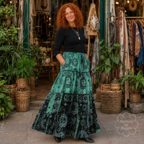 CELESTIAL FOREST MAXI SKIRT