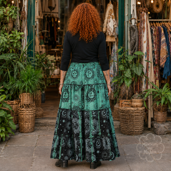 CELESTIAL FOREST MAXI SKIRT