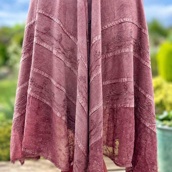 SMOKY ROSE MOONDANCE MIDI DRESS (MD202) - MoonbeamsandMayhem