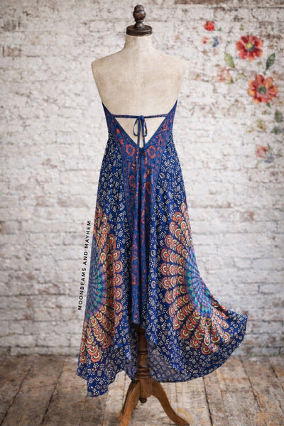 PERSIAN BLUE MANDALA DRESS - MoonbeamsandMayhem