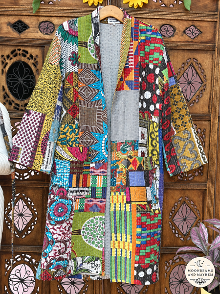 PATCHWORK SPIRIT KANTHA COAT - MED (OF142)