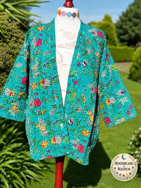 SAFFRON SOUL KIMONO / DUSTER COAT (OF760CS) - MoonbeamsandMayhem