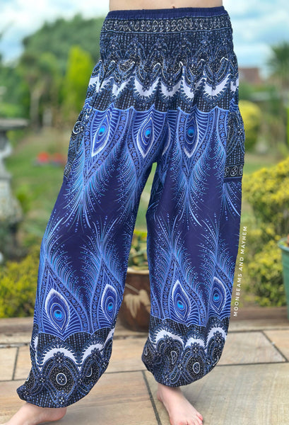 PEACOCK MOON HAREM TROUSERS (HR012)