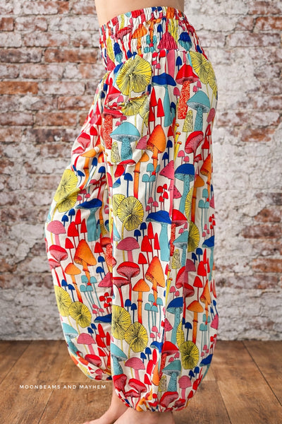 TOADSTOOL HAREM TROUSERS (GR073) - MoonbeamsandMayhem